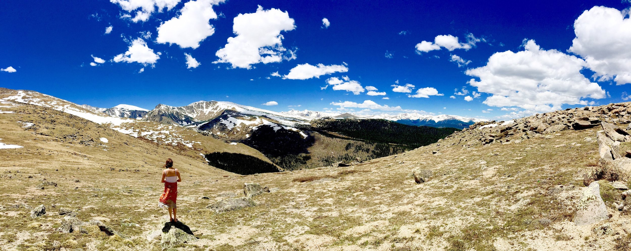 Azaria hiking.