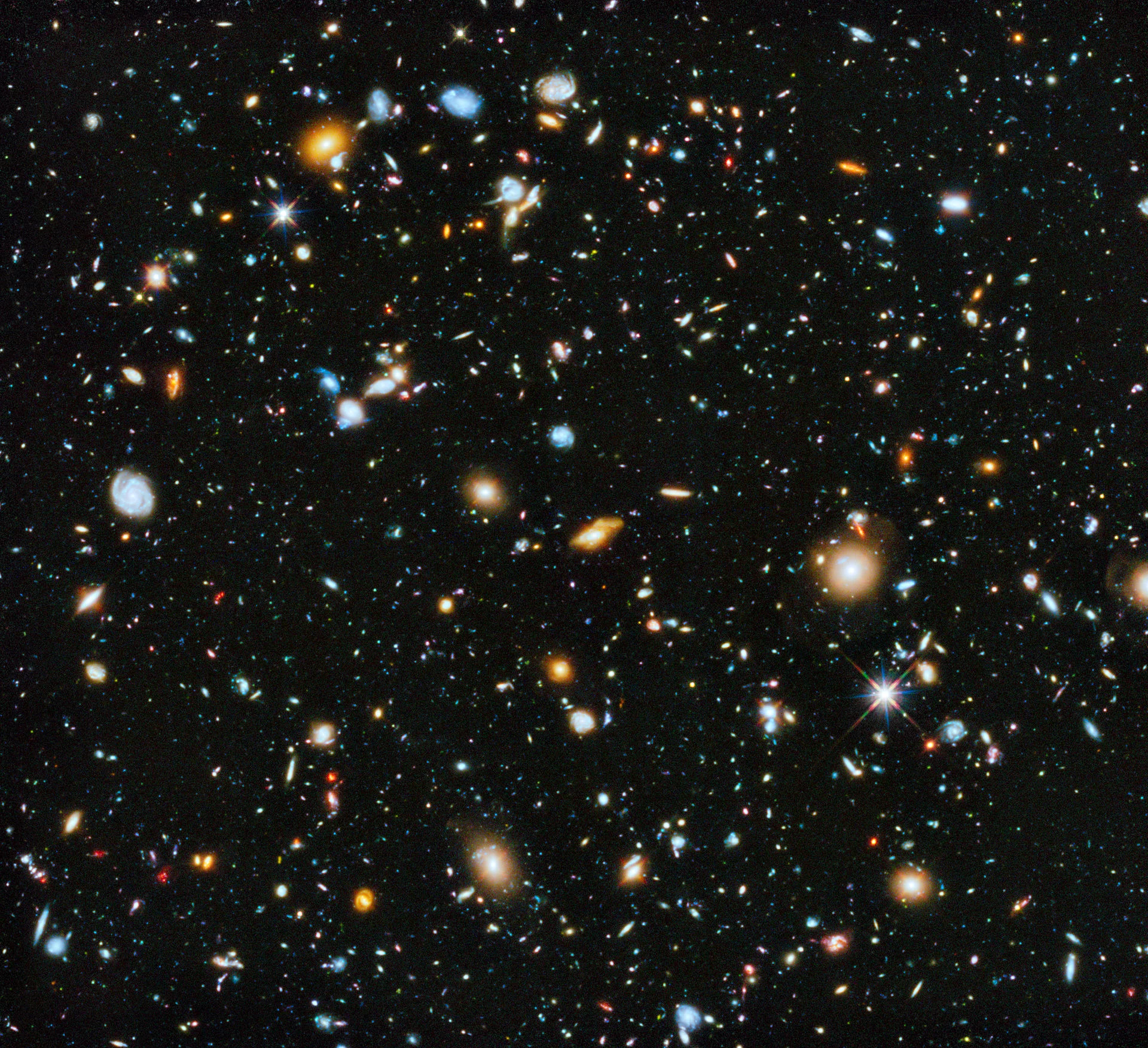 A GIF Shows Us The Size Of Hubble's Deep Field Image In Relation To The Sky