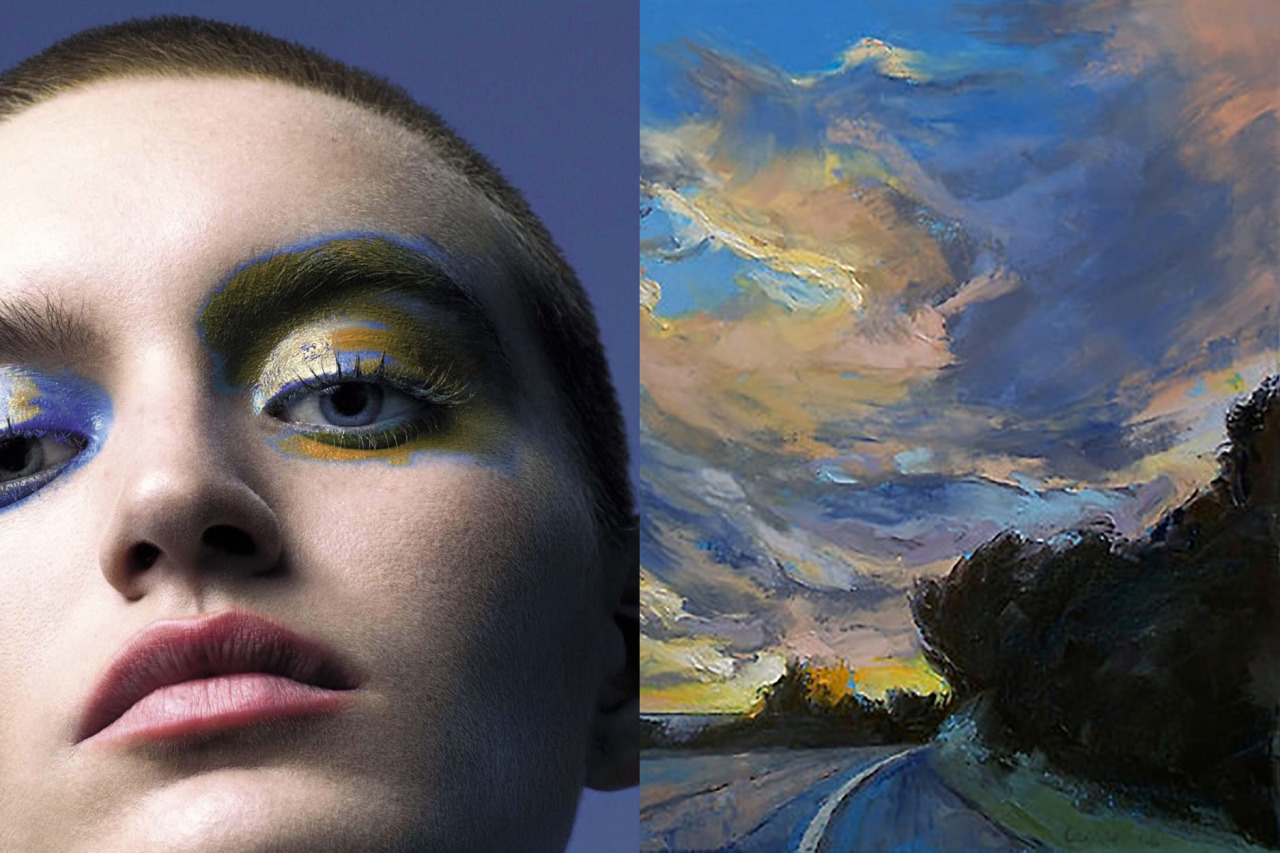Match #297 Soekie Bennebroek photographed by Mert Alas & Marcus Piggott for Vogue Italia October 2015 | The Road to Sunset Beach (detail) by MICHAEL CREESE