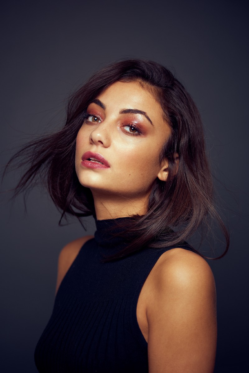 December 201 7— Olive with John Christopher on makeup and hair.