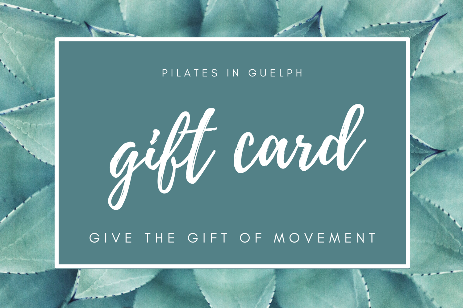 Pilates in Guelph Gift Card — Pilates in Guelph
