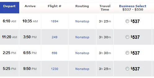 Here's a route from DAL to LGA for $537.