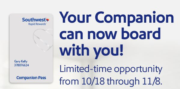 Southwest Airlines New Boarding Together Promo for Select Markets and How you Can Still Earn a Companion Pass with Ease