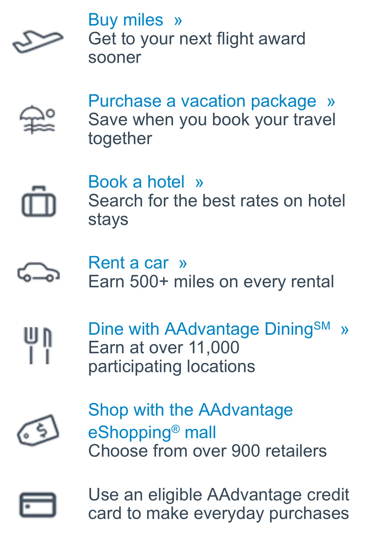 via AA.com email