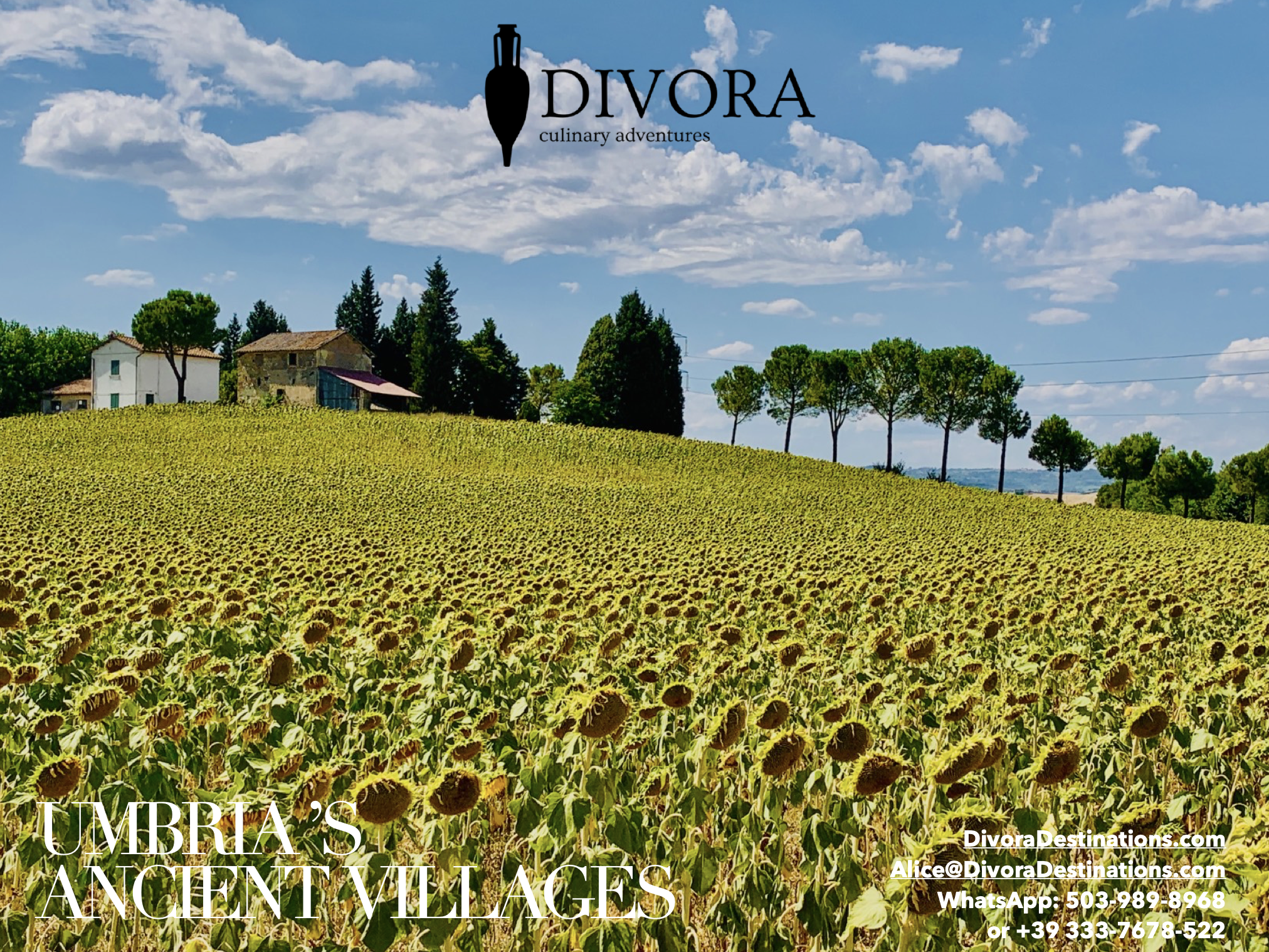 divoradestinations - culinary tour idea in Italy - Umbria's ancient villages tour