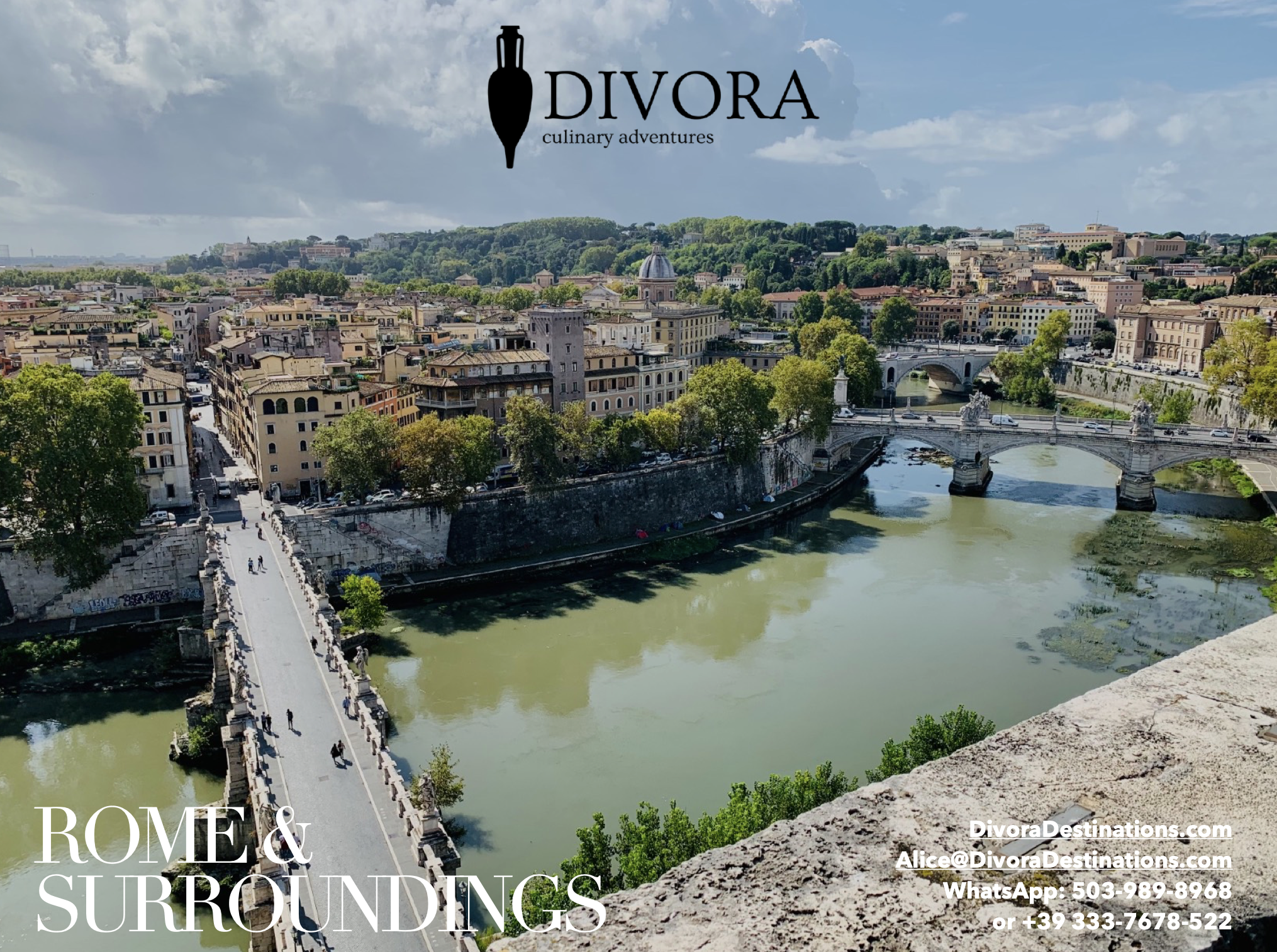 divoradestinations - culinary tour idea in Italy - Rome and surrounding wine country tour
