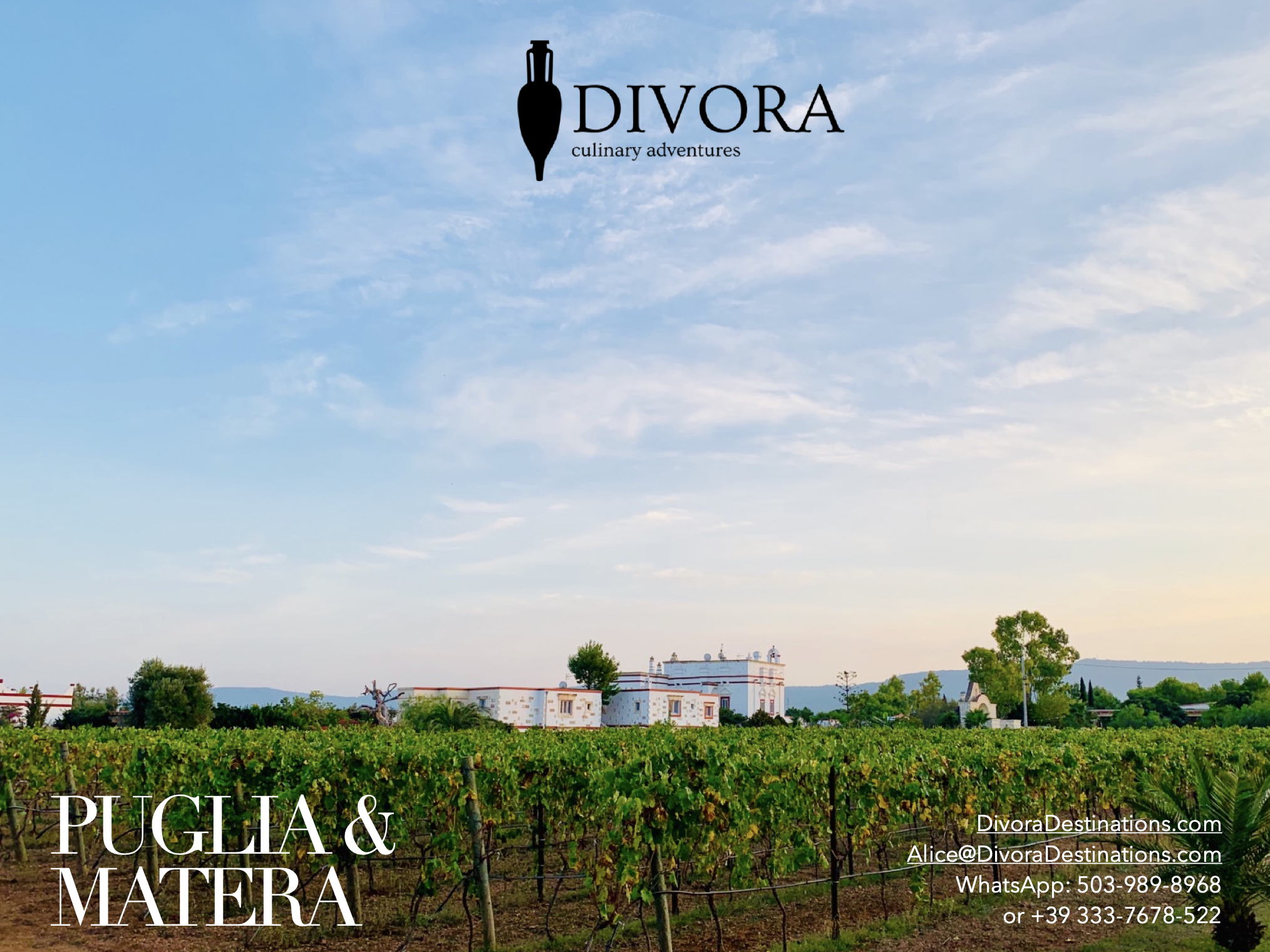 divoradestinations - culinary tour idea in Italy - Puglia and matera culinary tour
