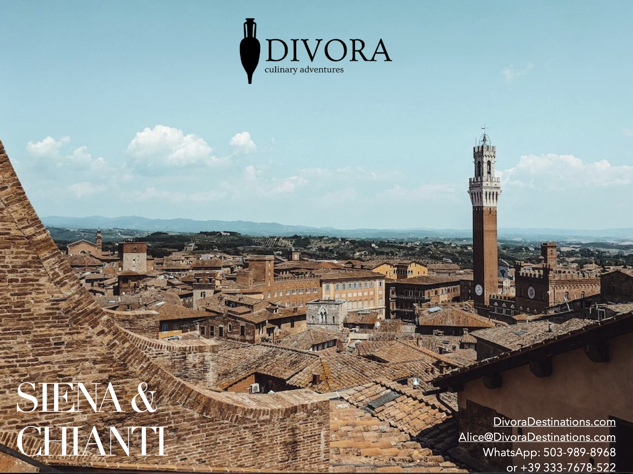 divoradestinations - culinary tour idea in Italy - siena and chianti Tuscany tour