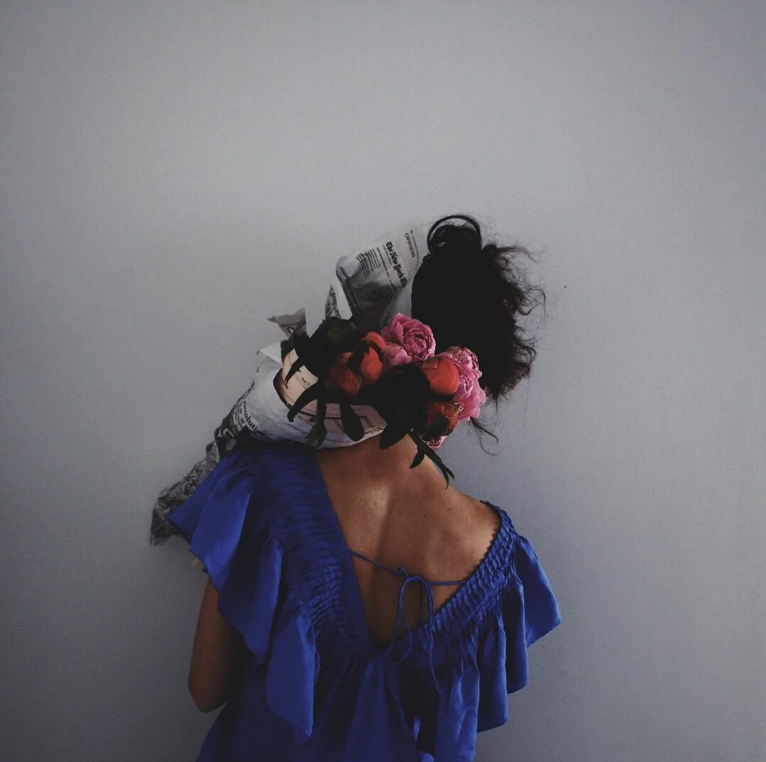 Top: Blue Silk Ruffled Blouse, Pink Soda Boutique at Whistles