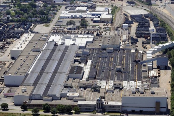 Overhead view of the current site
