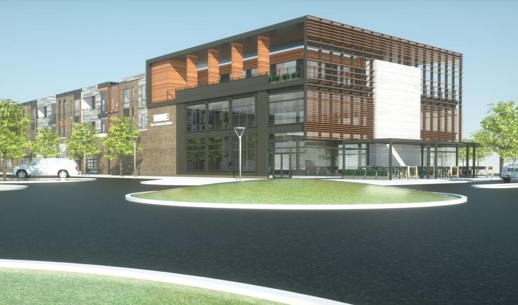 New Bar Louie Restaurant Space attached to Apartments