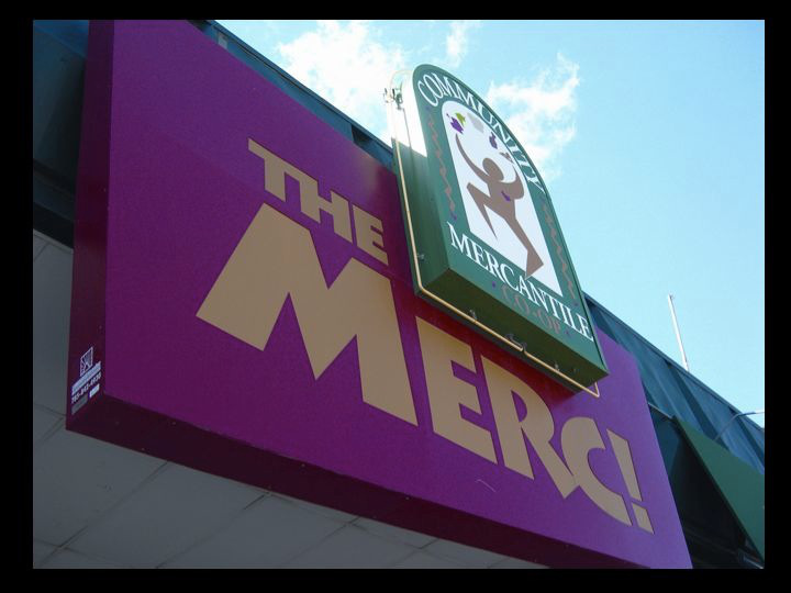 The new sign at 901 Iowa in 2001.