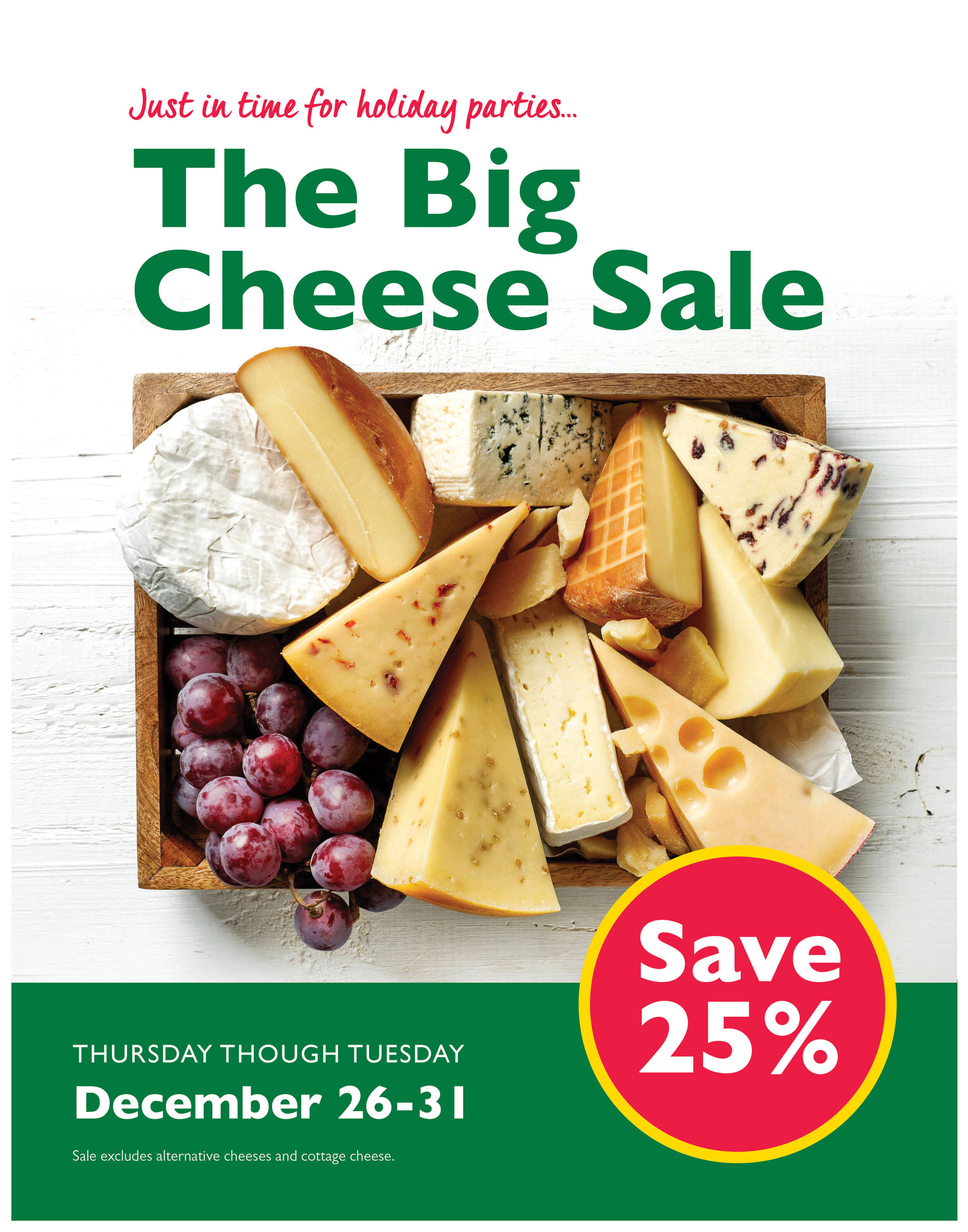 The Big Cheese Sale The Merc Co Op