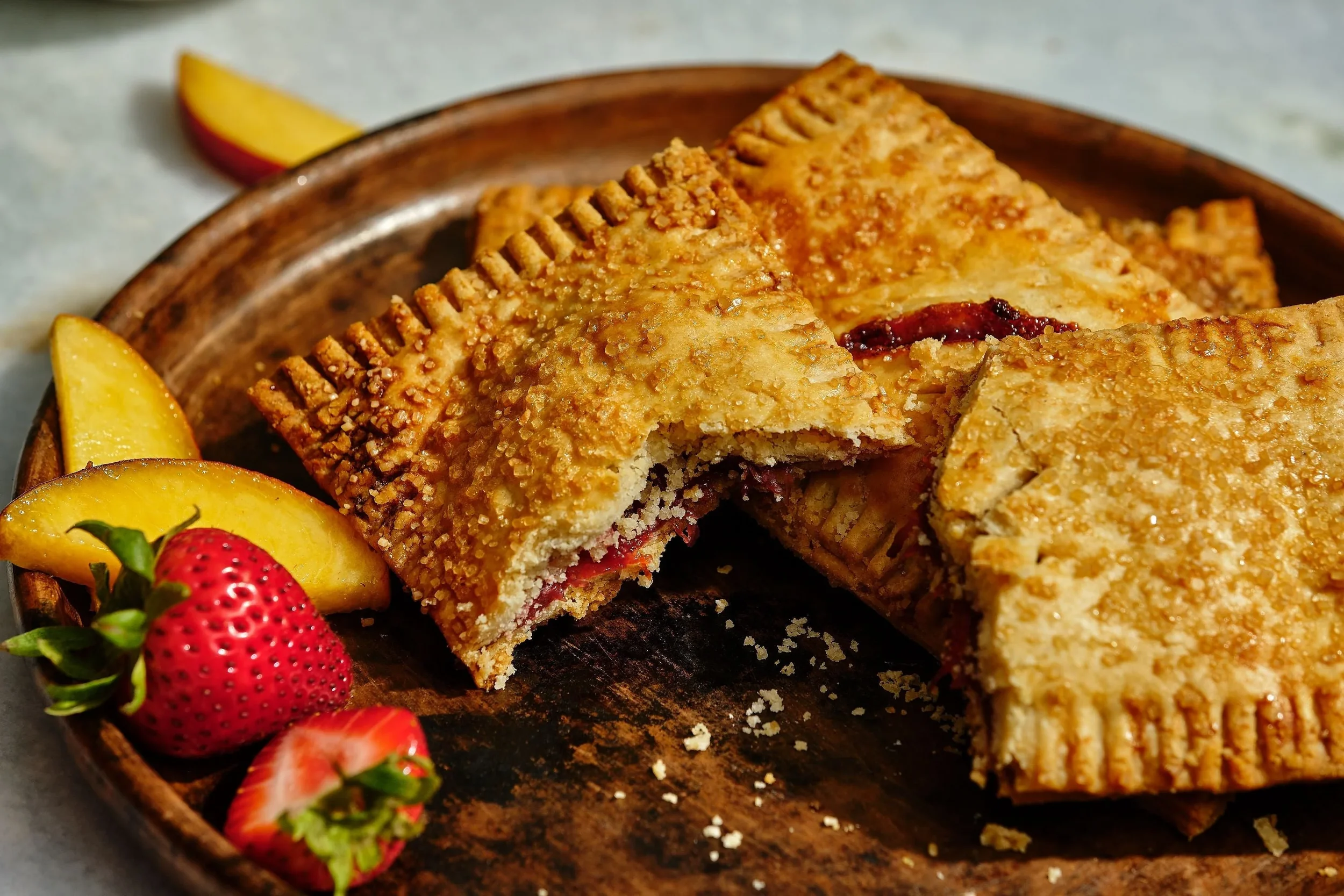Strawberry & Peach Hand Pies - Wholesome Foods