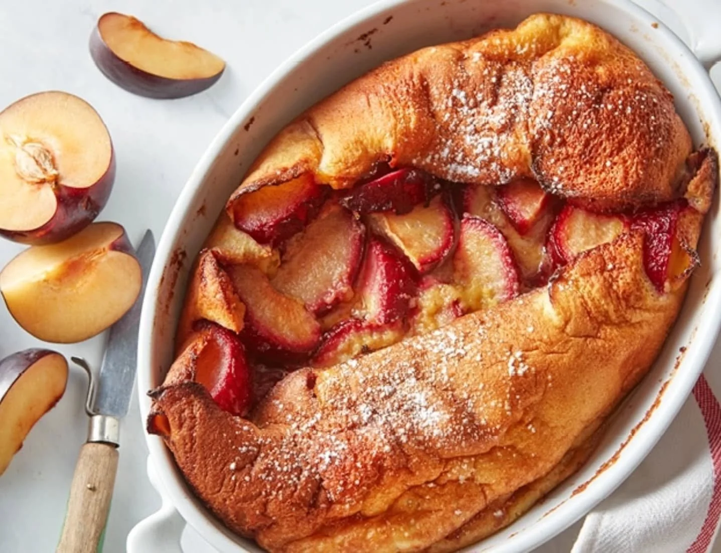 It's officially Peach Month! Bring on the cobblers, muffins, smoothies, pies - or try this Stone Fruit Clafoutis: a buttery treat featuring generous amounts of juicy fruit. Get all the recipes at the link in our bio!
Ingredients
6 tablespoons unsa