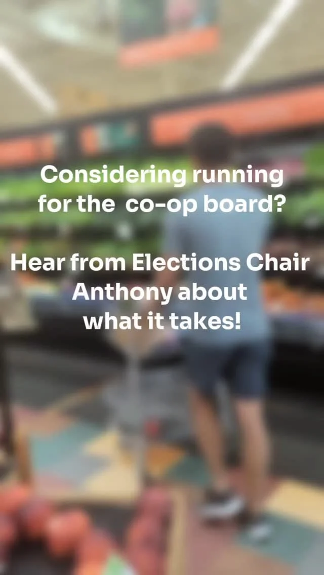 Have you considered running for The Merc Co+op Board of Directors? Meet with board members at the Lawrence store this Saturday and Sunday from 11 - 1 and get your questions answered!
Candidate packets are available online at www.themerc.coop/board,
