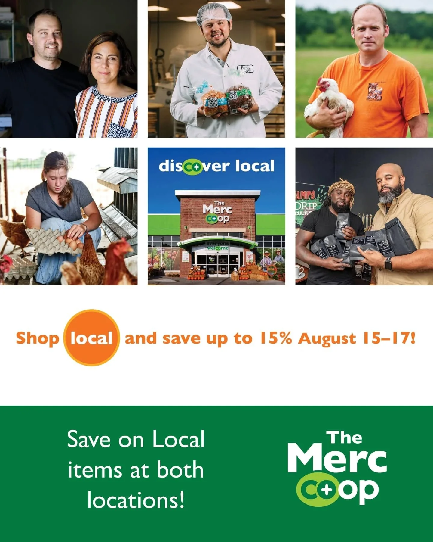 The Eat Local Sale is coming soon: three days, dozens of products and up to 15% off! Plus, meet some of our favorite neighborhood farmers and producers when you stop in and try tasty samples!
We're proud to work with more than 200 local vendors. Wh