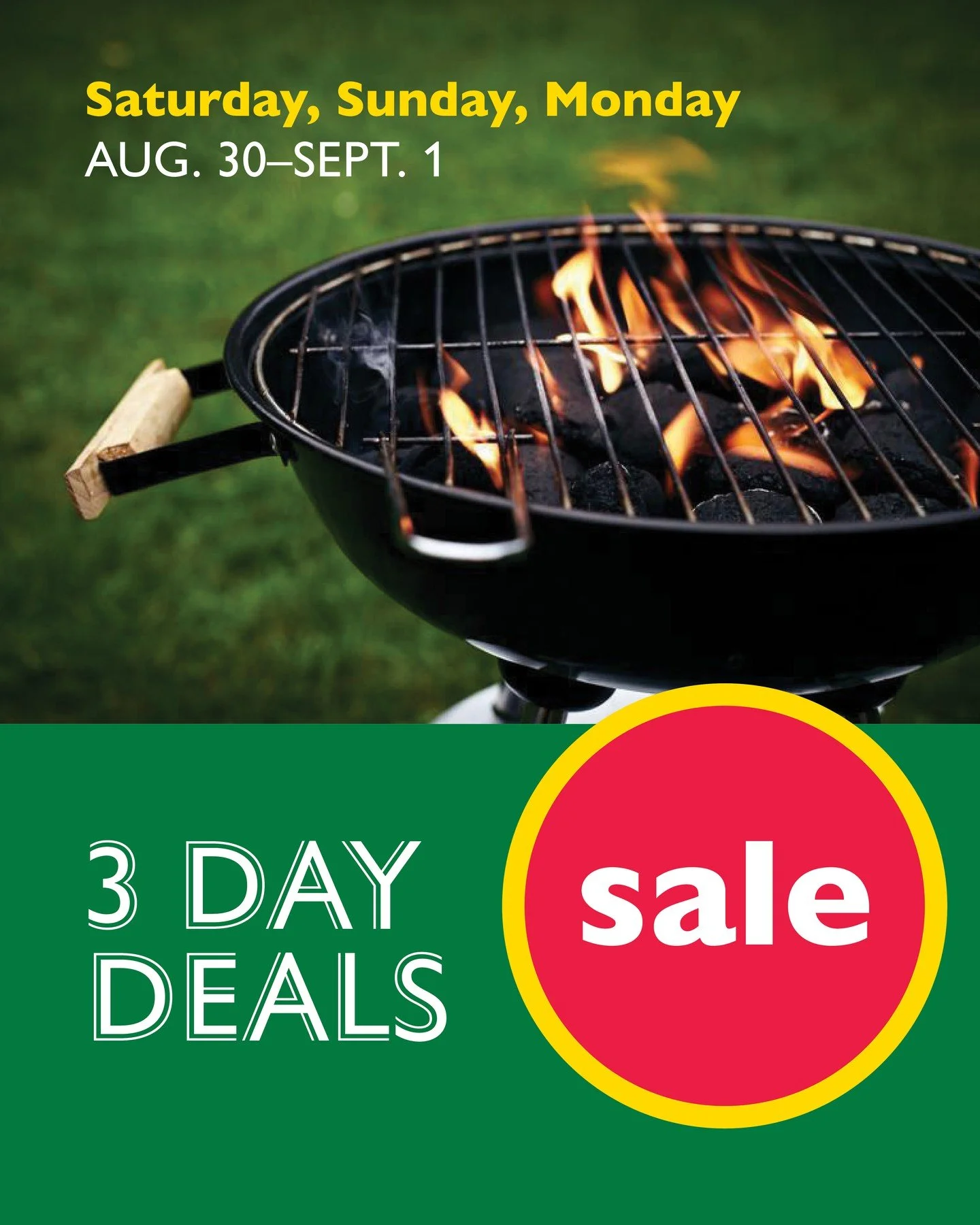 Long weekend plans? Our 3 Day Labor Day deals start Saturday —just in time for summer’s last hurrah. 🎉 Save on everything you need to celebrate whether its a party of one or a crowd.