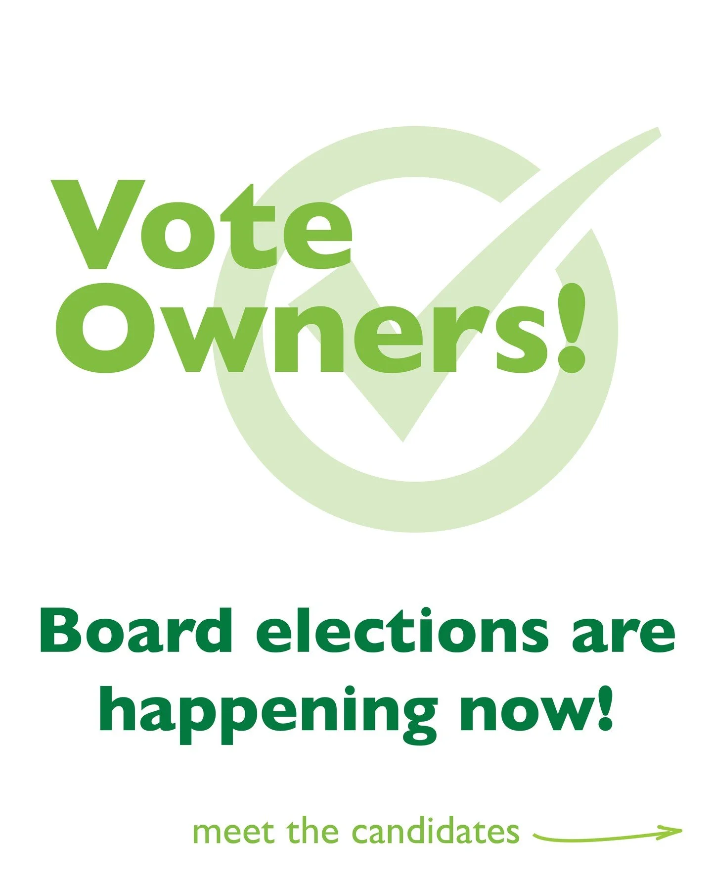 Being part of a co-op means you get a voice!
Our 2025 Board of Directors election runs Sept. 16 – Oct. 31. Six candidates are running for three seats, and every one of our 9,900+ owners gets one vote.
The Merc Co+op Board is made up of nine o