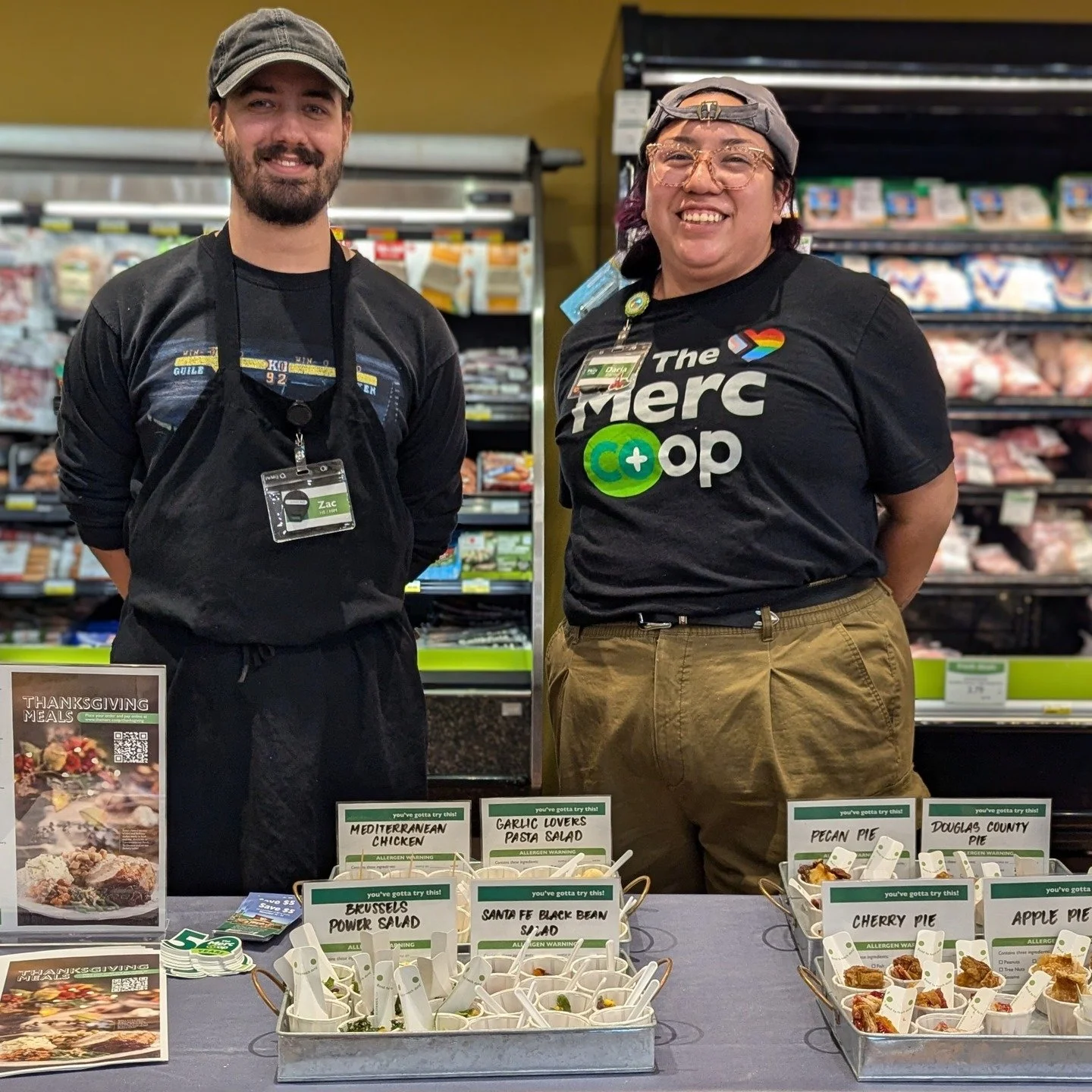 This Saturday, find samples in every department to get you in the mood for fall gatherings! 🍂 Join us Saturday from 11 a.m. - 1 p.m. at our Lawrence location to try dishes from our autumn deli and bakery menus (including Thanksgiving Catering items)