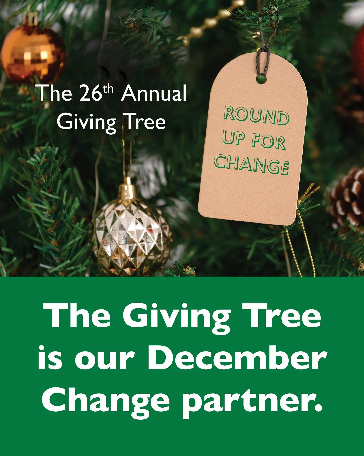 A co-op tradition, the Giving Tree serves as an opportunity to help our neighbors in need. Individual donors, like you, take paper ornaments from the tree that represent gift cards requested by our adopted families. Gift cards should be delivered by 