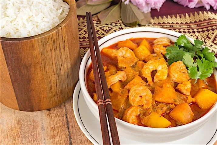 Red Curry Shrimp and Kabocha Squash