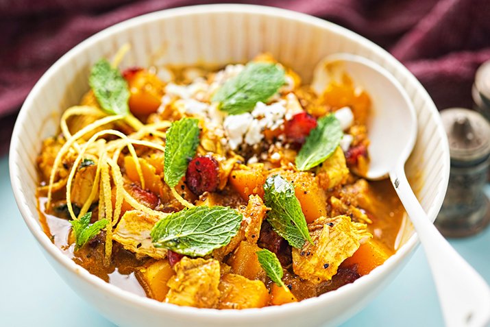 Curried Winter Squash and Chicken Stew