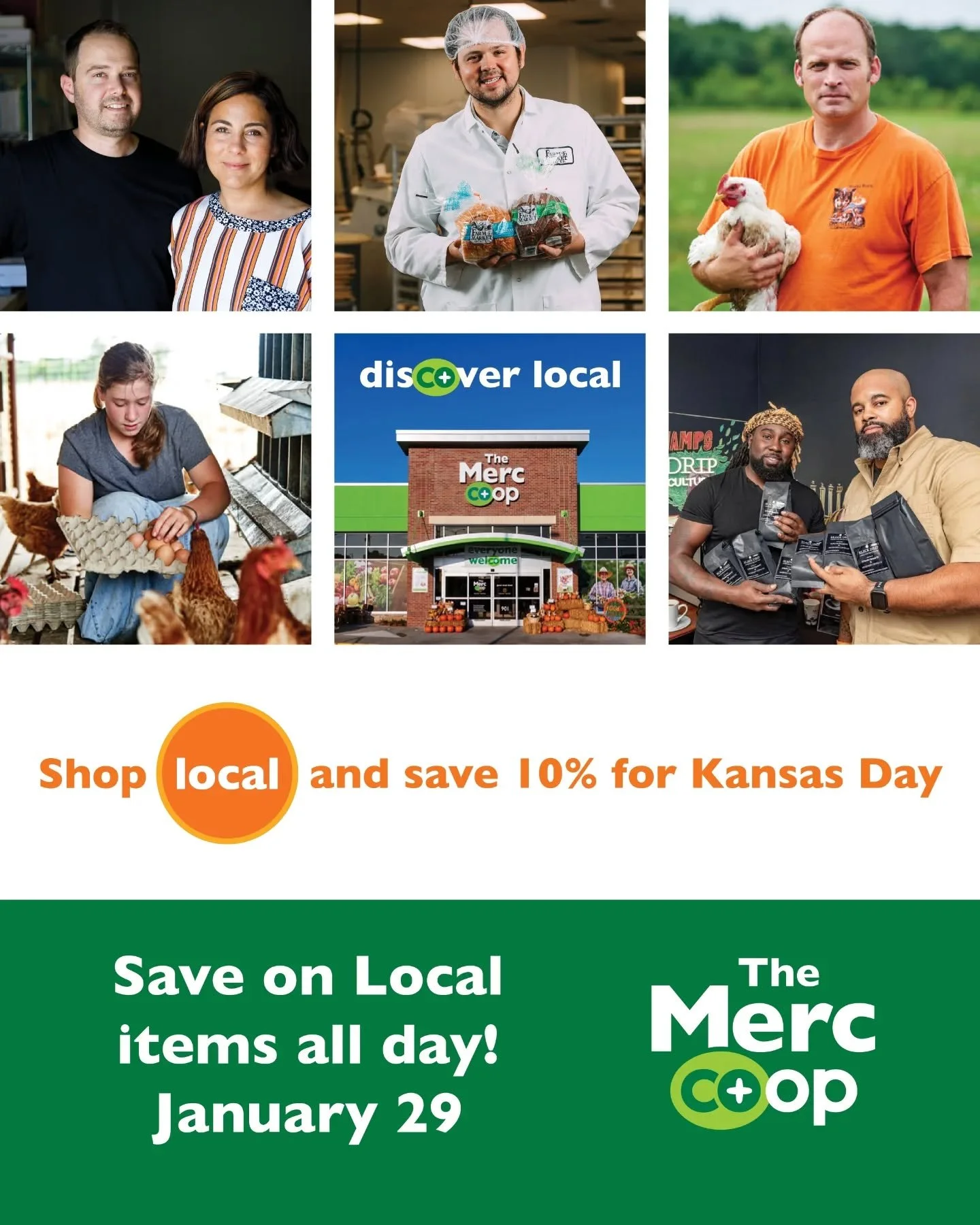 Celebrate the Sunflower State this Thursday with 10% off all local products!&nbsp; 🌻

This Kansas Day we're highlighting the many farmers, makers, and food producers who help feed us. The products made here reflect a wide range of cultures, traditio