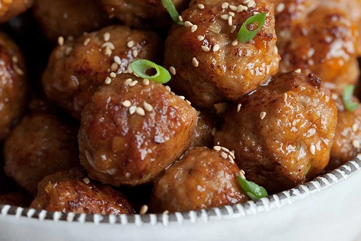 Sriracha Glazed Turkey Meatballs