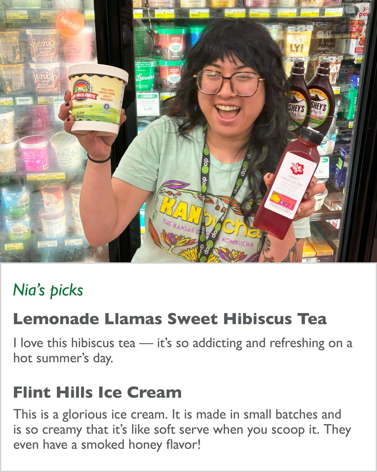 TODAY ONLY Celebrate the 🌻Sunflower State🌻 with 10% off local products! Look for the orange "Local" tags.

This Kansas Day we're highlighting the many farmers, makers and food producers who help feed us. The products made here reflect a w