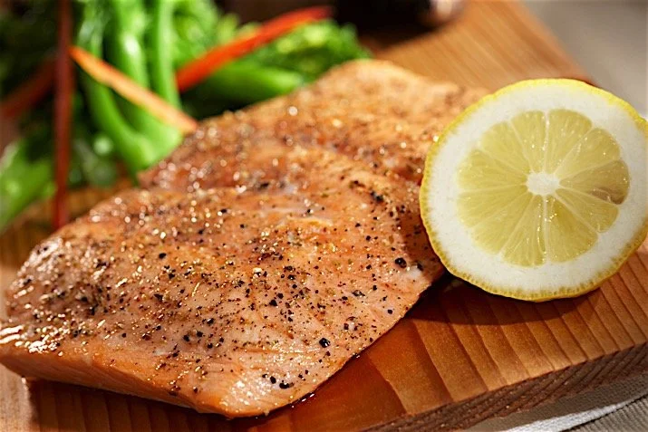   Moroccan Spiced Salmon with Yogurt Sauce    Get the recipe  