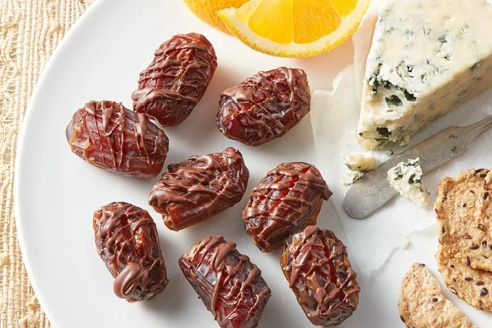   Tahini Stuffed Dates with Cinnamon Chocolate    Get the recipe  