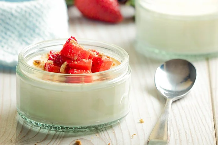 Creamy Strawberry Panna Cotta