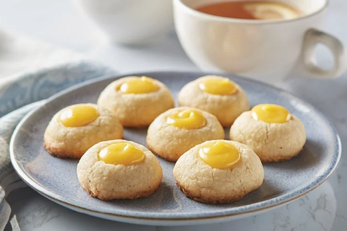   Lemon Curd Blossoms    Get the recipe  