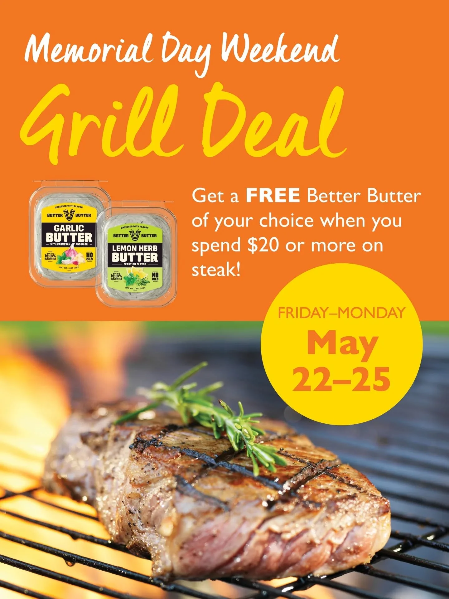 Kick off summer with #freshdeals at the co-op! Elevate your grilling game with a FREE Better Butter when you spend $20 on steaks this Friday - Monday. And find deals in every department for outdoor entertaining.

Check out all our fresh deals at&nbsp
