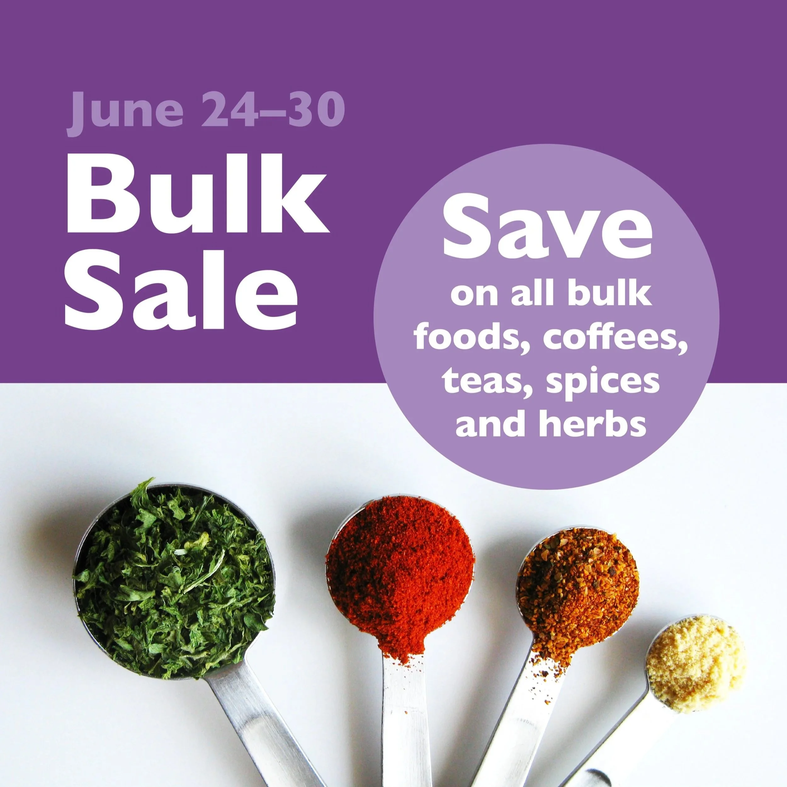 Bulk Sale — Save up to 15% on ALL BULK!