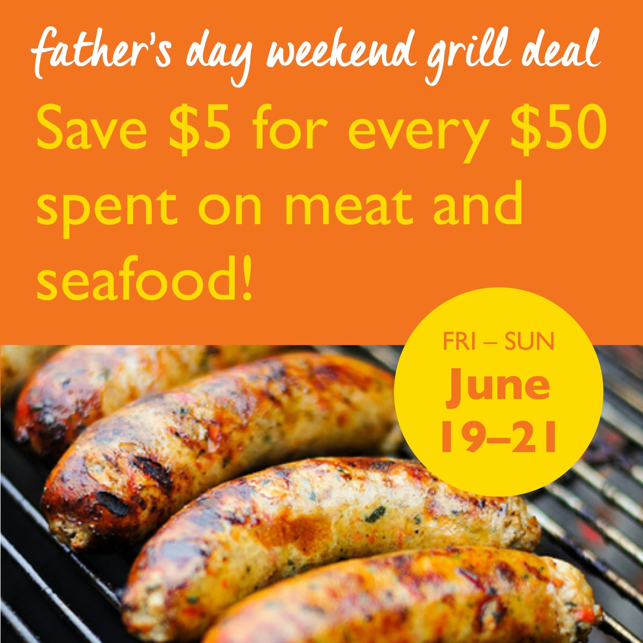 3-Day Meat &amp; Seafood Sale — Save $5 when you spend $50