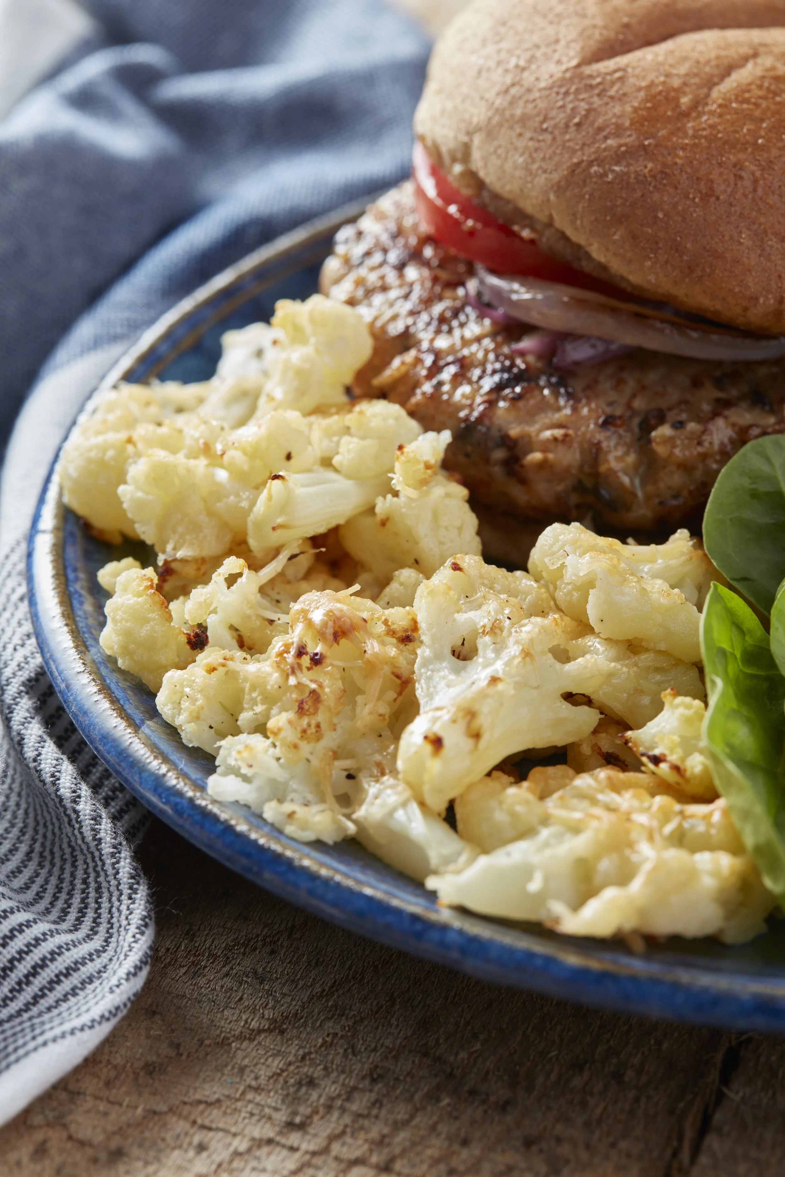 Smashed Cauliflower with Parmesan