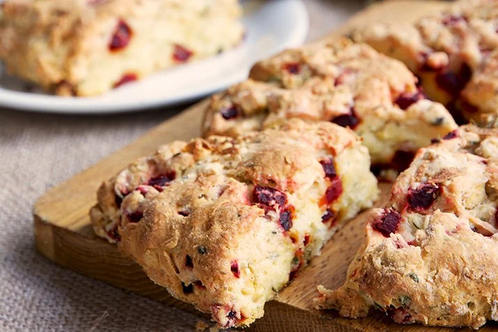 Raspberry Cream Scones