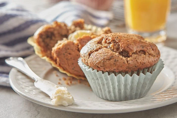  Poppyseed Oat Muffins 