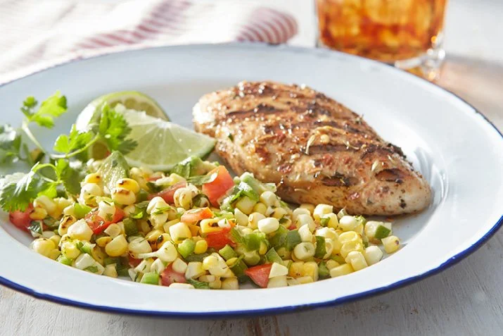 Grilled Corn Salad with Honey-Lime Dressing