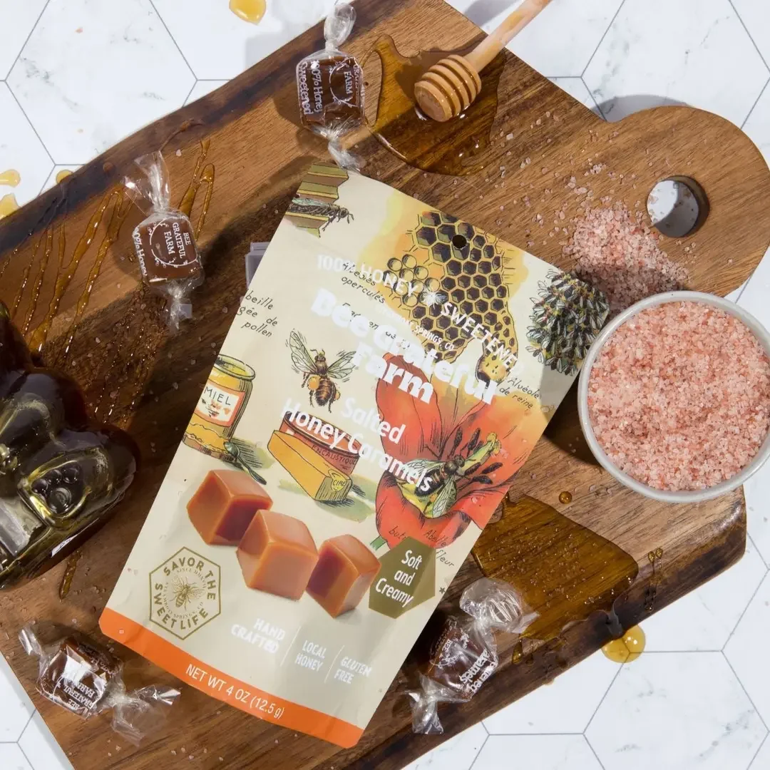 bee grateful farm salted honey caramels4.webp