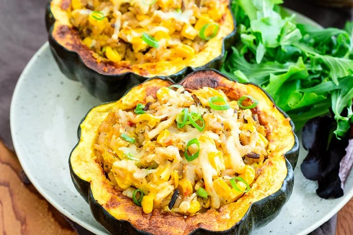   Wild Rice Stuffed Squash      Get the recipe  