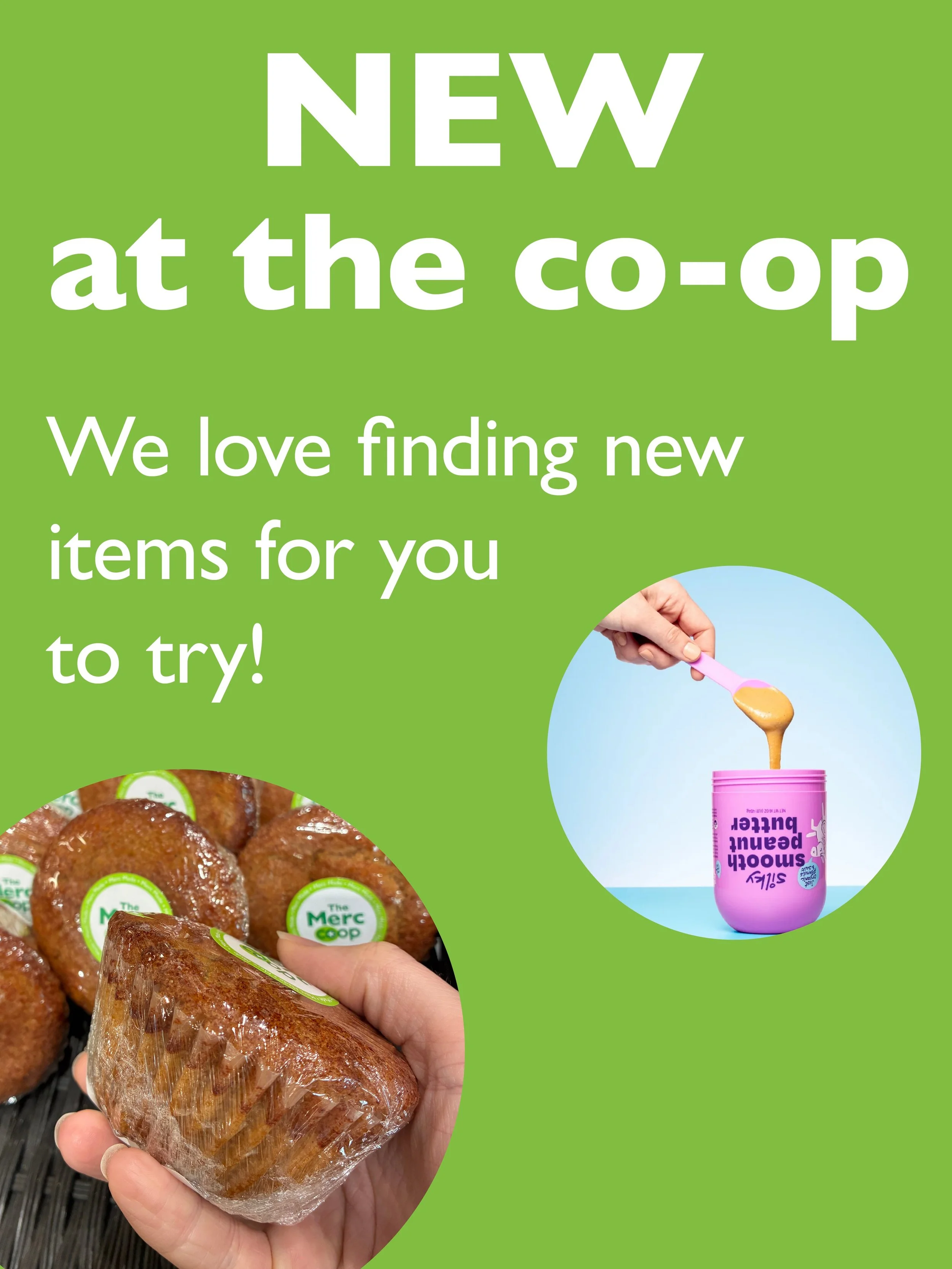 #NEW items at the co-op this month! From returning bakery favorites like #local bourbon pecan pie to mint chip ice cream, we love new things.

🎃See what's new in October on our blog at themerc.coop/news🍂

#shoplocal #mercmade