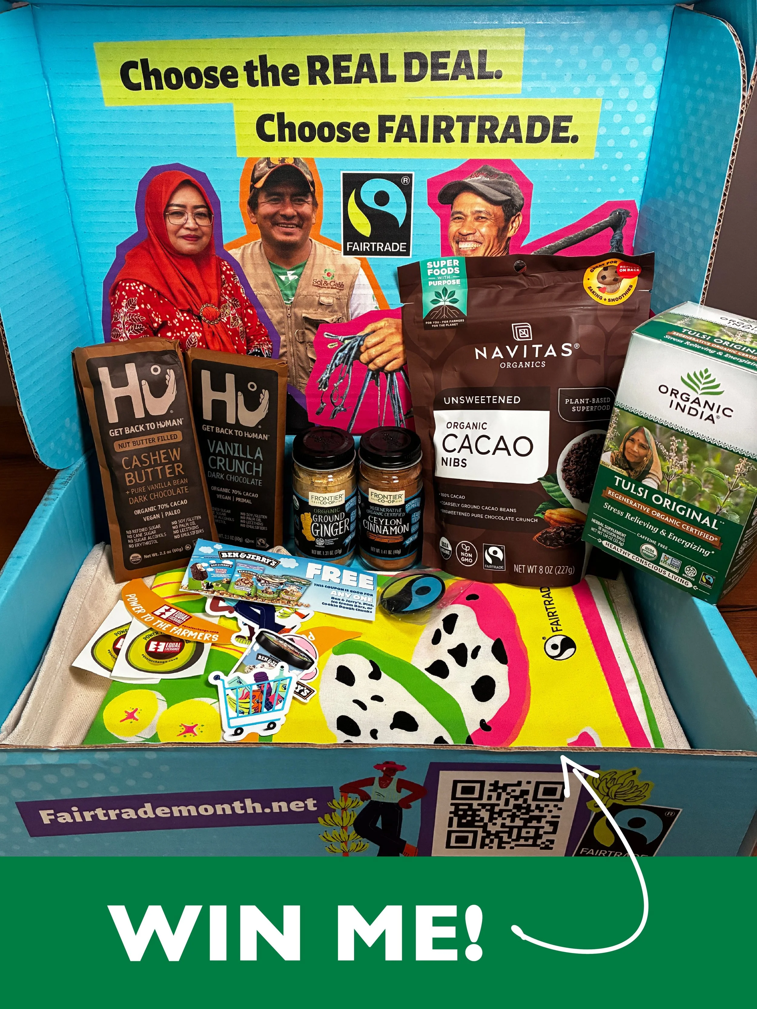✨EMAIL EXCLUSIVE GIVEAWAY ALERT!✨

October is Fair Trade Month!

To celebrate, two lucky entrants will get a box of Fairtrade Certified products like chocolate and spices, plus a tote bag, stickers and more!

➡️✨To enter, find the link in your weekly