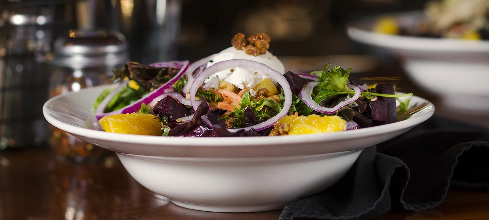 FIRE ROASTED BEET &amp; GOAT CHEESE SALAD