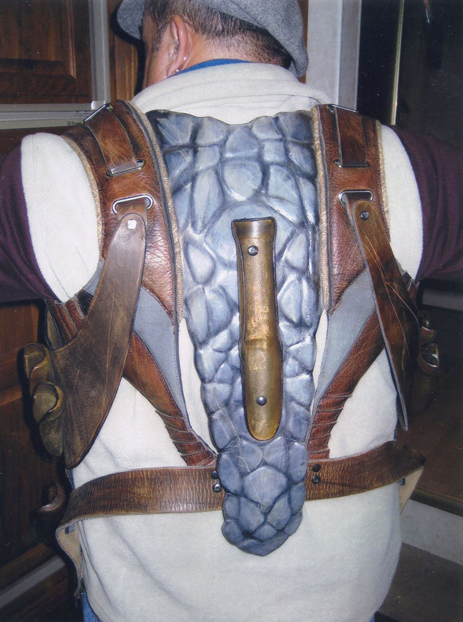 tooled leather harness