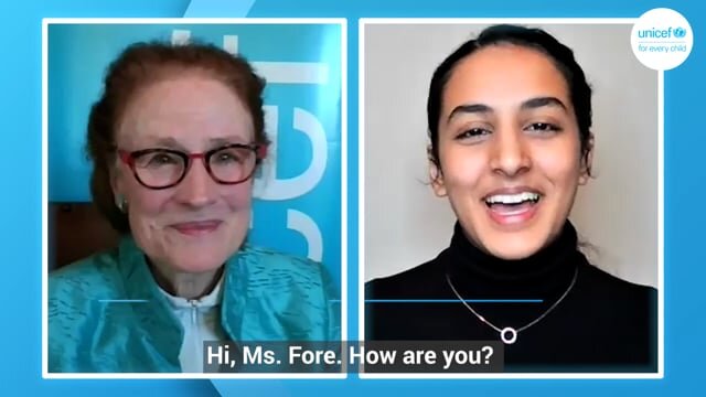 UNICEF- Executive Director Henrietta H. Fore speaks with Anika for World Children's Day.mp4