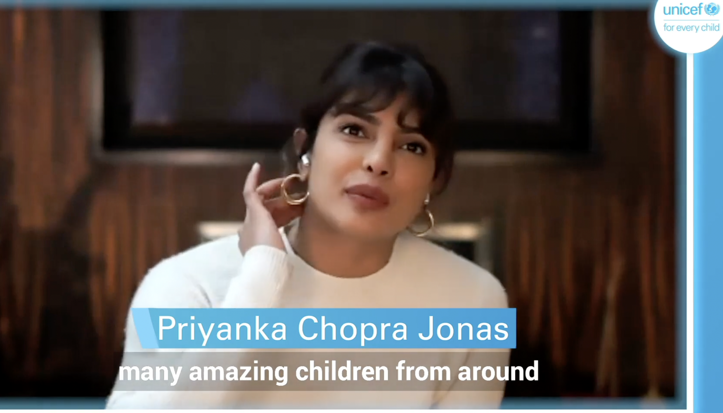 UNICEF - Priyanka Chopra Jonas talks Sustainability with Aditya in India for World Children’s Day.mp4