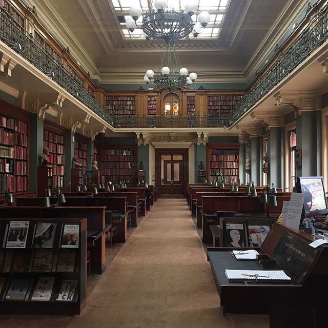 Books, art, books on art. 💕💕💕A shot of the art library from a recent trip to the V&amp;A museum. #MyVAM